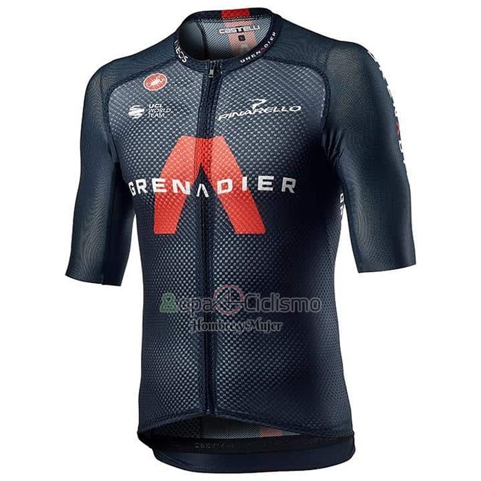 Ineos Grenadiers Ropa Ciclismo Culotte Corto 2021 Mangas Cortas APagado Azul